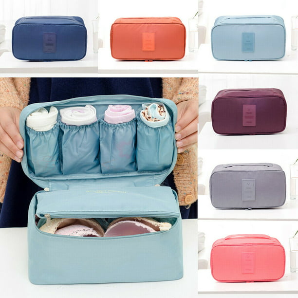 Women Bra Bag Portable Underwear Storage Box Travel Luggage Organizer Case 